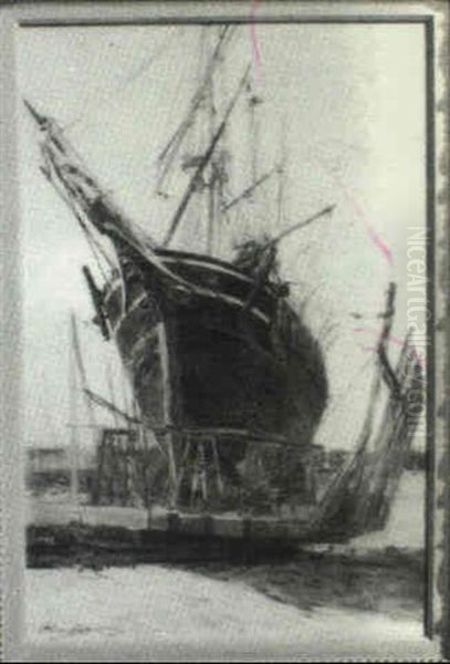Ship In Dry Dock - view 1