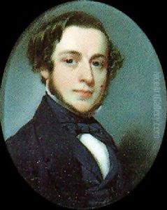 A Gentleman, Wearing Black Coat, Waistcoat And Tied Stock