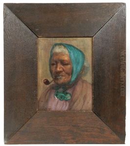 Maori Woman Smoking Pipe" (ngapuhi Chieftainess Harata Rewiri Tarapata)
