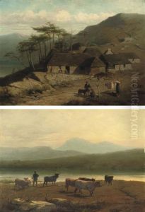 In De Hooglanden Van Schotland (+ Ochtend In De Hooglanden Van Schotland; Pair) by Conradyn Cunaeus