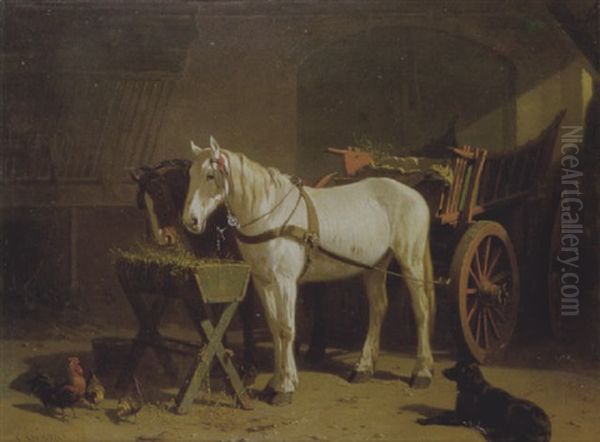 Stalinterieur Met Paarden - view 1