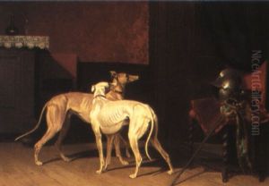 Greyhounds In An Interior Greyhounds In An Interior