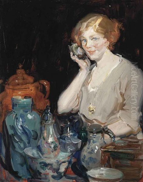Portrait Of Nell Marion Tenison, The Artist's Wife - view 1