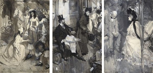A Collection Of Illustrations For Books (verso, Irgr; Set Of 24) - view 1
