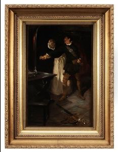 Spanish Cavalier And A Monk by Nell Marion (nee Tenison) Cuneo
