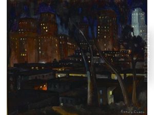 The City At Night by Rinaldo Cuneo