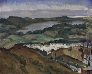 View Of Lake Merced With Pacifica In The Distance