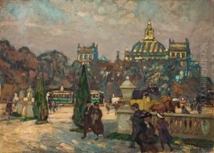 Vor Dem Reichstag In Berlin by Otto Antoine