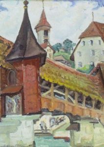 Bavarian Village Scene
