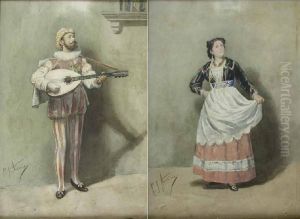 Dancer And Musician by Pierre Joseph Antoine