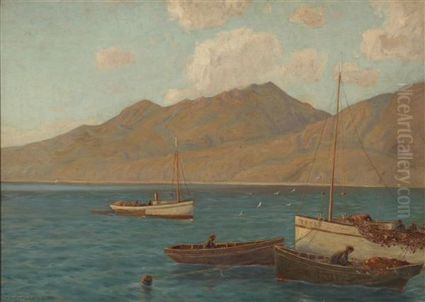 Santa Monica Mountains (from The Old Pier) - view 1