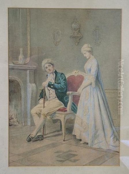 An Interior With Figures. - view 1