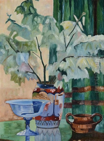 Interno Con Vaso Di Fiori - view 1