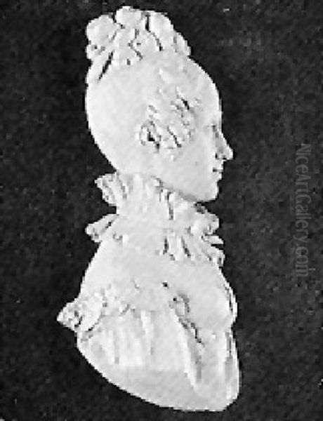 Lady In A Lace Trimmed Dress With Ruff Collar - view 1
