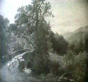 In The Lledr Valley by James Jackson Curnock