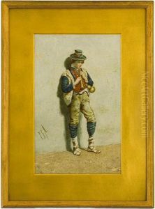 Continental Street Musician by Pierre Joseph Antoine