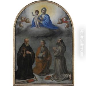 Madonna Col Bambino, Sant'antonio Abate, San Giuseppe E San Francesco
