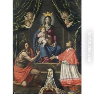 Madonna Col Bambino Tra San Carlo, San Giovanni Battista E Santa Maria Maddalena De Pazzi