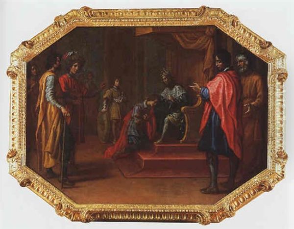 Saint Louis Ennobling A Young Man - view 1