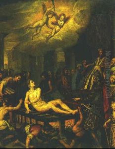 Martyrdom Of Saint Lawrence by Francesco Curradi