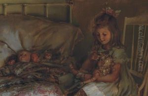 Maternal Cares by Charles Curran