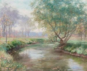 Conversation By The River by Charles Curran