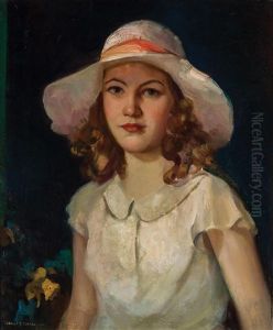 Young Woman In White
