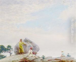 Gray Day On The Cliff by Charles Curran