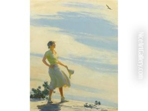 Sunshine On The Cliff by Charles Curran