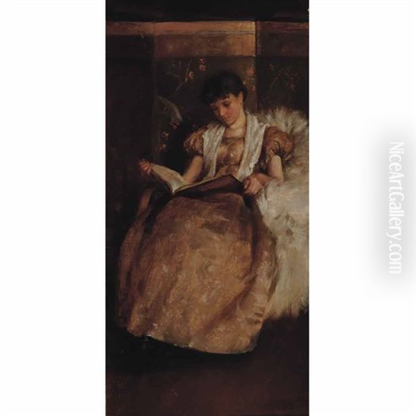 Woman Reading - view 1