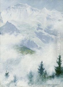 Fog And Snow (the Jungfrau) by Charles Curran