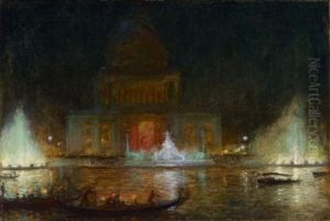 Administration Building Of Columbian Exposition Of Chicago At Night