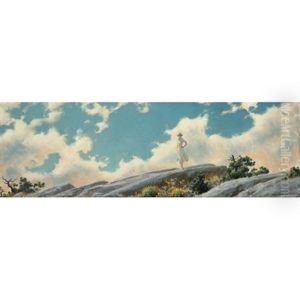 Bright Morning On The Rocks by Charles Curran