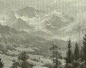 View Of The Jungfrau by Charles Curran