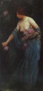 Gathering Flowers by Charles Curran