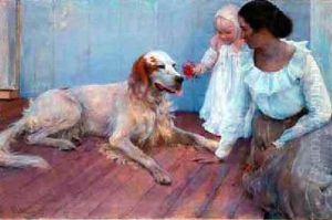 On The Porch by Charles Curran