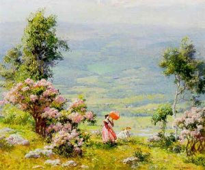 Pink Parasol by Charles Curran