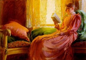 Girl Reading by Charles Curran