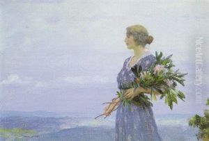 Woman With An Armful Of Flowers Woman With An Armful Of Flowers