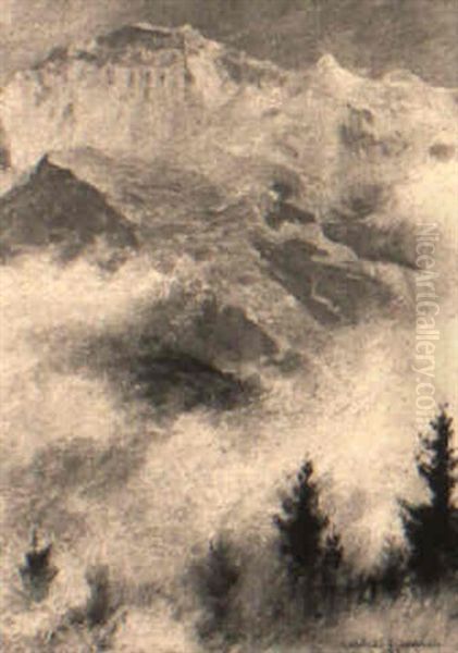 Fog And Snow (the Jungfrau) - view 1