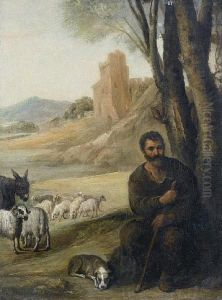 Jacob With The Flock Of Laban by Francisco Antolinez Y Ochoa