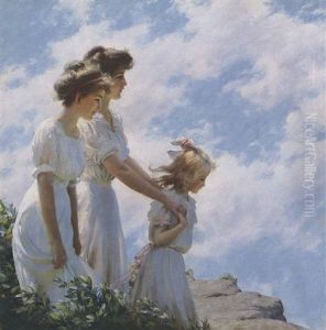 On The Cliff by Charles Curran