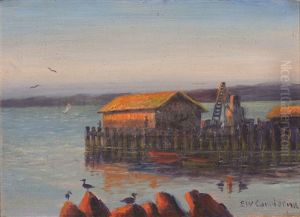 Booths Wharf, Fish Cannery, Sf by Edward Wilson Currier