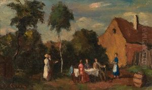Vornehme Gartenjause by Adolf Curry