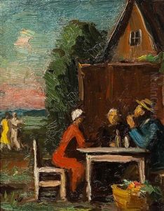 Gemutliches Zusammensein by Adolf Curry