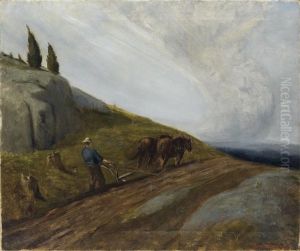 Plowing Before A Storm by John Steuart Curry