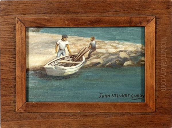 Men With Boat - view 1