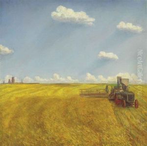 Threshing by John Steuart Curry