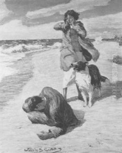 Illustration For Scribners by John Steuart Curry