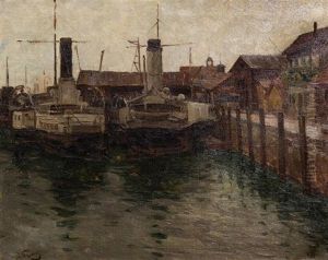Harbor Scene Harbor Scene